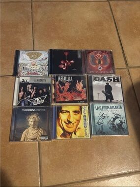 Lot of 9 Rock & Alternative CD Albums - Multi-Color